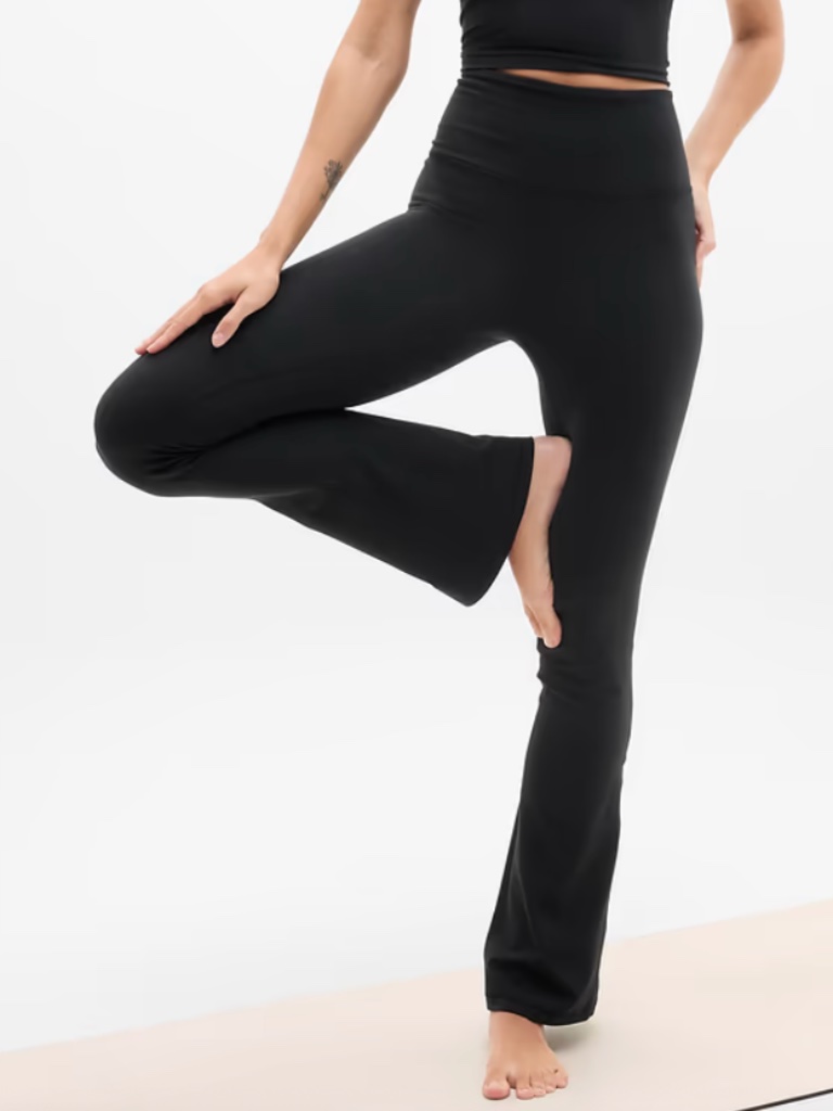 Nwot Athleta Elation Ultra High Rise Flare Pant - Black - Size Small